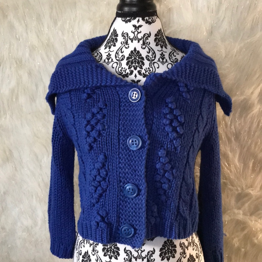 Express Cropped sparkle sweater